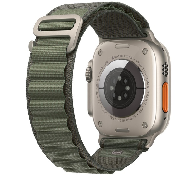 NEW 3 Alpine Loop Band Apple Watch ULTRA 49mm Starlight Olive Black NWT - Picture 8 of 11